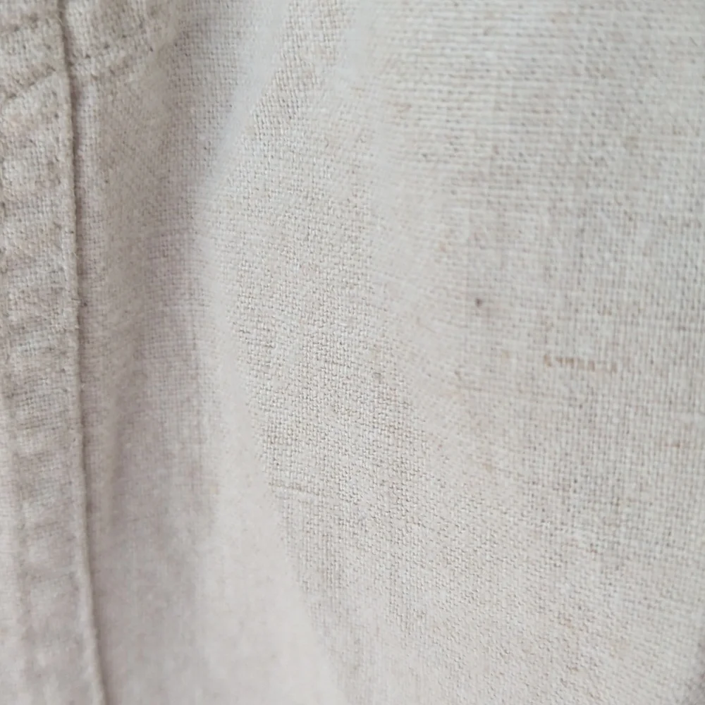 J.Jill Linen Sequin Snap Front Blazer Jacket MT Khaki Tan - Picture 15 of 16
